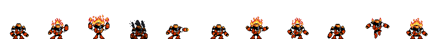 Magma Man (Weapon Alt) | Base Sprite Right
