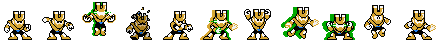 Magnet Man (Gold Alt) | Base Sprite Right