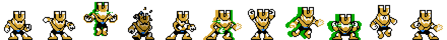 Magnet Man (Gold Alt) | Base Sprite Right