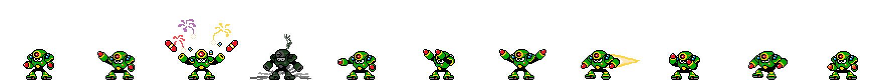 Napalm Man (Green Alt) | Base Sprite Left