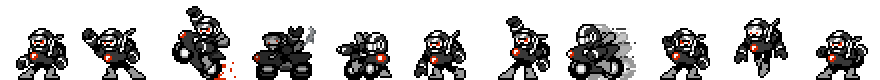 Nitro Man (Darkness Alt) | Base Sprite Left