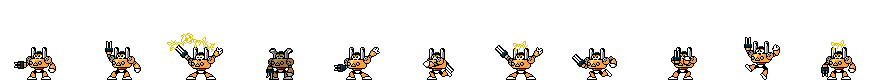 Plug Man (Construction Alt) | Base Sprite Left