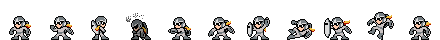 Proto Man (Cutter Core) | Base Sprite Left