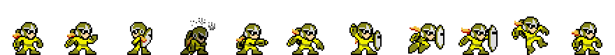 Proto Man (Electric Core) | Base Sprite Right