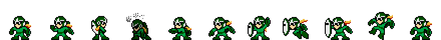 Proto Man (Nature Core) | Base Sprite Left