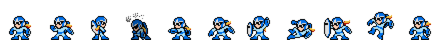 Proto Man (Water Core) | Base Sprite Left