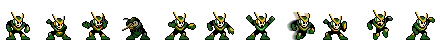Quick Man (Emerald Speedster Alt) | Base Sprite Right