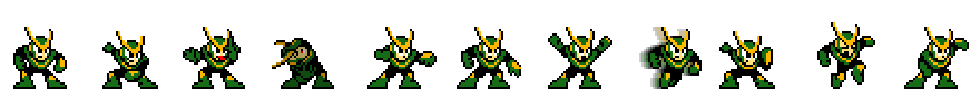 Quick Man (Emerald Speedster Alt) | Base Sprite Right