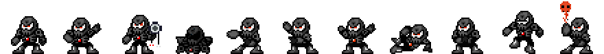 Skull Man (Darkness Alt) | Base Sprite Left