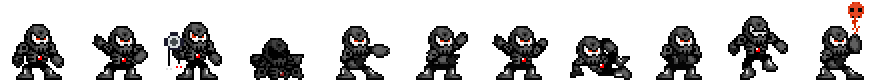 Skull Man (Darkness Alt) | Base Sprite Right