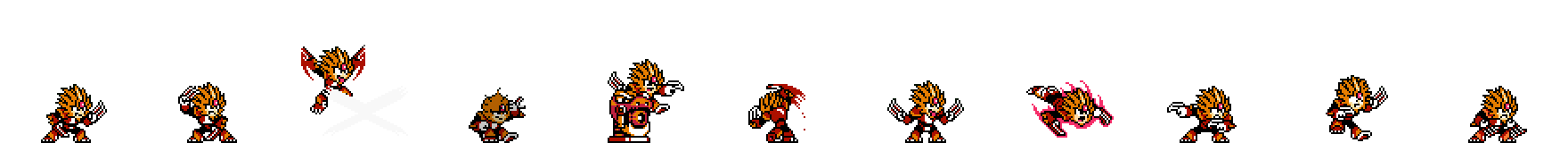 Slash Man (Fiery Alt) | Base Sprite Right