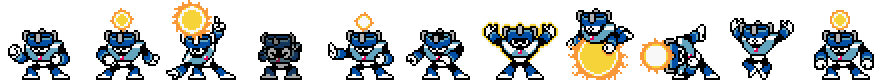 Solar Man (Blue-D Alt) | Base Sprite Left