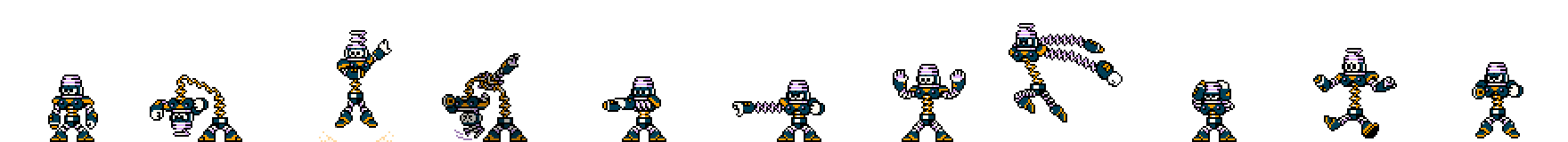 Spring Man (Sprung Alt) | Base Sprite Left