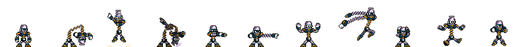 Spring Man (Sprung Alt) | Base Sprite Right