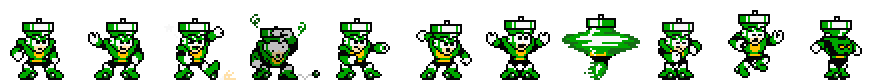 Top Man (Green Alt) | Base Sprite Right