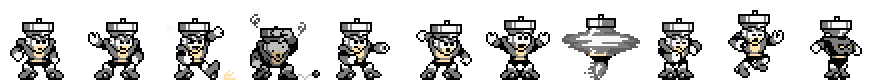 Top Man (Weapon Alt) | Base Sprite Right