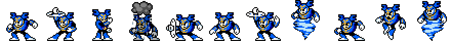 Tornado Man (Water Spout Alt) | Base Sprite Left