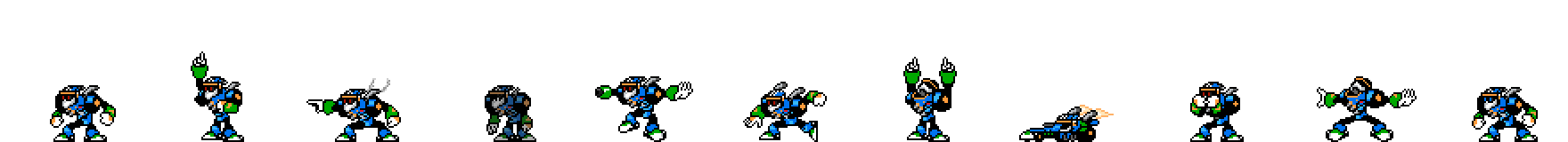 Turbo Man (Prototype Alt) | Base Sprite Left