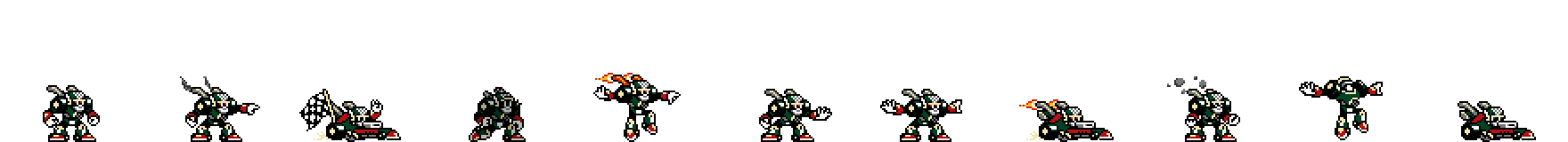 Turbo Man (BRG Alt) | Base Sprite Right