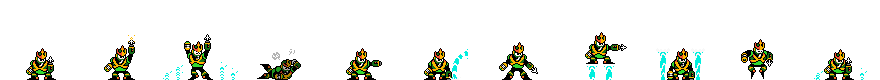 Wave Man (Green Alt) | Base Sprite Right