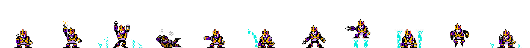 Wave Man (Purple Alt) | Base Sprite Left
