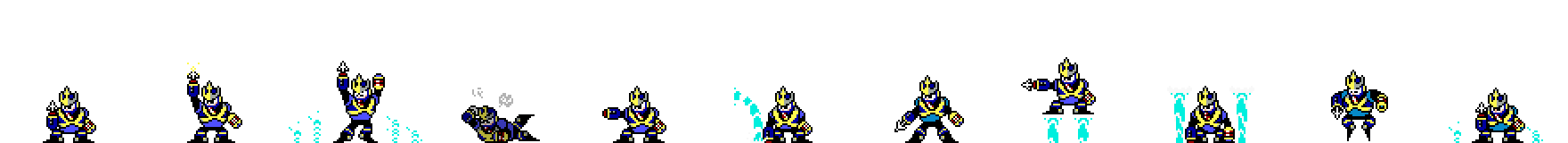 Wave Man (DOS Alt) | Base Sprite Left