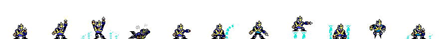 Wave Man (DOS Alt) | Base Sprite Right